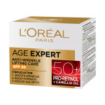 L'OREAL AGE EXPERT 50+ SPF20 stangrinamasis kremas nuo rauk&scaron;lių, 50 ml