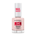 RIMMEL 2IN1 STRENGTHENING bazinis/vir&scaron;utinis nagų lako sluoksnis, 12 ml