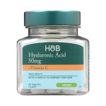 H&B HIGH STRENGTH hialurono rūg&scaron;tis ir vitaminas C, 30 tablečių