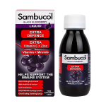 SAMBUCOL EXTRA DEFENCE juodasis &scaron;eivamedis, skystis, 120 ml