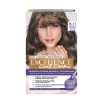 L'OREAL EXCELLENCE COOL CREME plaukų dažai - 6.11 Ultra tamsi pelenų atspalvio blondinė