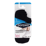 MINICALZA COTONE kojinės (3 poros) - Nero