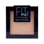 MAYBELLINE FIT ME MATTE + PORELESS kompaktinė pudra, 9 g - 105 Natural