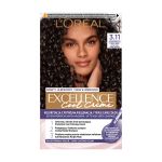 L'OREAL EXCELLENCE COOL CREME plaukų dažai - 3.11 Ultra tamsi pelenų atspalvio brunetė