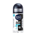 NIVEA MEN INVISIBLE BLACK & WHITE rutulinis vyrų dezodorantas, 50 ml