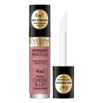 EVELINE WONDER MATCH 4 IN 1 skruostų ir lūpų balzamas, 4,5 ml - NO1
