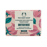 THE BODY SHOP BRITISH ROSE CLEANSING veido ir kūno muilas, 100 g