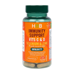 H&B vitaminas C, vitaminas D, selenas ir cinkas imunitetui, 30 kapsulių