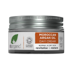 DR.ORGANIC MOROCCAN ARGAN OIL dieninis veido kremas, 50 ml