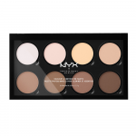 NYX PROFESSIONAL MAKEUP veido bruožų modeliavimo paletė, 8 x 2,7 g