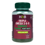 H&B VEGAN TRIPLE omega 3-6-9 rūg&scaron;tys, 60 guminukų