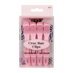 CALA SOFT PINK CROC plaukų segtukai (4 vnt.)