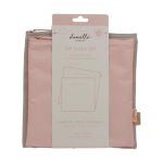 DANIELLE ZIP BAGS kosmetinių rinkinys (1 - 25 x 25 cm & 1 - 23 x 23 cm)