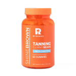 BYROKKO SHINE BROWN TANNING beta karotenas, maisto papildas, 60 guminukų