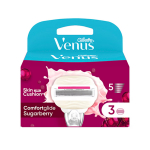 GILLETTE VENUS SUGARBERRY keičiamosios skustuvo galvutės (3 vnt.)