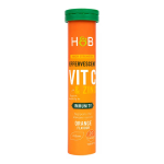 H&B HIGH STRENGTH vitaminas C ir cinkas, 20 &scaron;nyp&scaron;čiųjų tablečių
