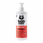 BUDDYCARE FLEA & TICK  kačių &scaron;ampūnas nuo blusų ir erkių, 500 ml