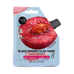 ORGANIC SHOP BLACK CHERRY SHINE BRIGHT veido molio kaukė, 100 ml