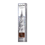 NYX PROFESSIONAL MAKEUP EPIC INK GLITZ vandeniui atsparus akių kontūro skystis su plunksnele, 1 ml