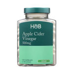 H&B obuolių sidro actas 500 mg, 120 kapsulių