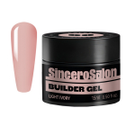 SINCERO SALON BUILDER UV/LED tiksotropinis nagų gelis, 15 ml - Light Ivory