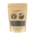 SCENTCHIPS BLACK žvakių smėlis + dagtys, 250 ml + 15 vnt.