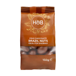 HOLLAND & BARRETT bertoletijų rie&scaron;utai padengti pieniniu &scaron;okoladu, 150 g