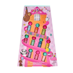 CHIT CHAT RAINBOW NAILS vaikų nagų lakai (10 x 4 ml) + nagų lipdukai