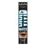 NYX PROFESSIONAL MAKEUP VIVID MATTE akių kontūro skystis su plunksnele, 3,5 ml - BLACK
