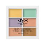 NYX PROFESSIONAL MAKEUP maskuojamųjų priemonių paletė, 6 x 1,5 g - 3CP01 Light