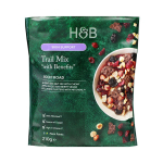 H&B TRAIL MIX WITH BENEFITS ROCKY ROAD džiovintų vaisių ir rie&scaron;utų mi&scaron;inys, 210 g