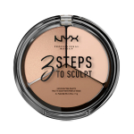 NYX PROFESSIONAL MAKEUP 3STEPS veido bruožų modeliavimo paletė, 5 g - 3STS01 Fair