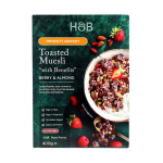 H&B skrudinti dribsniai su uogomis ir migdolais, 400 g