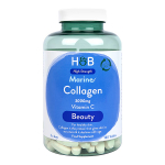 H&B HIGH STRENGTH jūrinis kolagenas 3000 mg ir vitaminas C, 180 tablečių