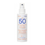 KORRES YOGHURT SPF50 pur&scaron;kiamoji kūno ir veido apsauginė emulsija nuo saulės, 150 ml