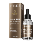 REVUELE SELF TAN MEDIUM TO DARK savaiminio įdegio veido la&scaron;ai, 30 ml