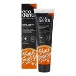 ECODENTA juodoji apelsinų skonio balinamoji dantų pasta, 100 ml