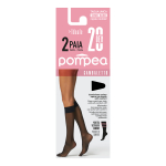 POMPEA IDEALE 20 DEN puskojinės (2 poros) - Ambrato