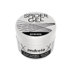 ANDREIA SPIDER GEL nagų dailės gelis, 4 ml - 02 Black