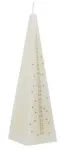 Advento žvakė &bdquo;Snow White&ldquo;, 21 cm, kreminė