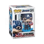 FUNKO POP! Vinilinė figūrėlė: Avengers: Endgame - Captain America w/Broken shield and Mj&ouml;lnir