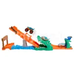 HOT WHEELS MONSTER TRUCKS rinkinys &ndash; Krokodilo i&scaron;&scaron;ūkis (JJN45)
