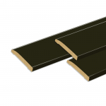Laminuotų durų su užlaida apvadai VOSTER, spalva Black matt, 2150x60x8 mm, 2 vnt., 1140x60x8 mm, 1 v