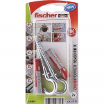 Dvikomponenčiai kai&scaron;čiai FISCHER Duopower, su C formos kabliu 10 x 50 mm, 2 vnt.