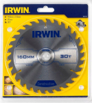Medžio pjovimo diskas su kietmetaliu IRWIN, 160 mm x 30 T
