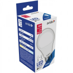 LED lempa AVIDE At-9082, 8W (=52W), E27 A60, CW, 6400K, 220-240V, 660 lm, 25.000 val.