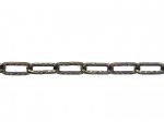 Dekoratyvinė grandinė POSAMO VAUKA, 1625/2,0mm, dengtas žalvario sluoksniu, juodintas plienas, 50 m