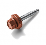 Stoginiai savisriegiai su tarpine KOELNER, Zn, 4,8 x 35 mm, RAL 8004, 20 vnt