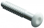 Plastikinis kai&scaron;tis HETTICH, 16 vnt., plastikas, 6,9 x 39 mm, baltos sp., 9196578