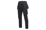 Darbo džinsai HOGERT WORKWEAR Esdorf, 99% medvilnė, 1% elastanas, juoda spalva, M (50) dydis, CE